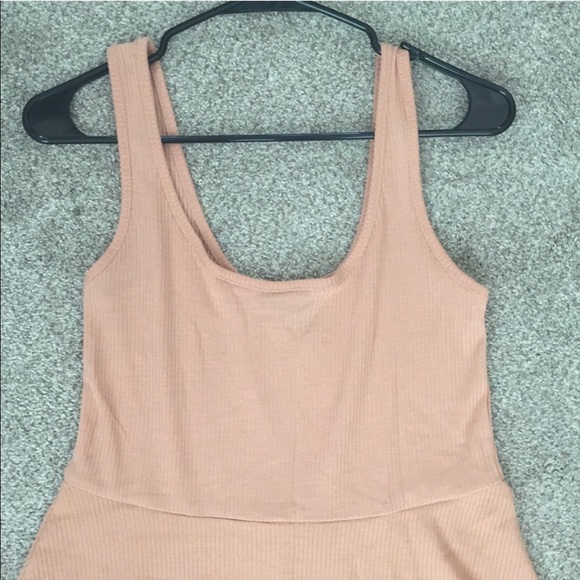 F21 Peach Knit Circle Dress - Picture 2 of 2